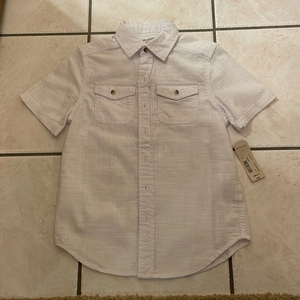 💙 Arizona boys white button up - new with tags